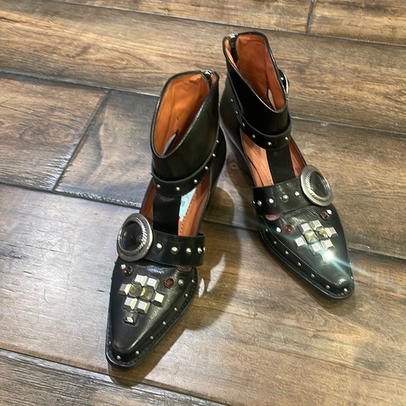 Coach Shoes - Coach Embellished Western Cut Out Boots